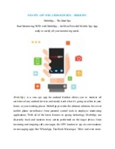 Apps for Spying on Android